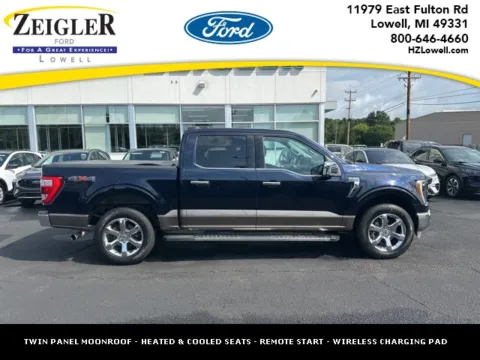 Blue 2022 Ford F-150 Lariat for sale in Lowell, MI
