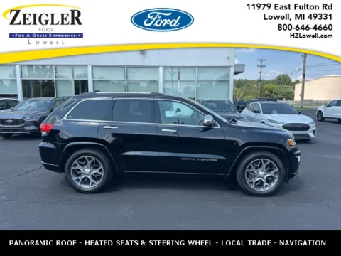 Black 2020 Jeep Grand Cherokee Overland for sale in Lowell, MI