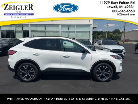 White 2022 Ford Escape SEL for sale in Lowell, MI