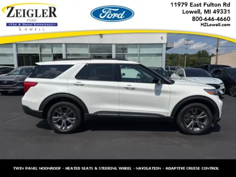 White 2023 Ford Explorer XLT for sale in Lowell, MI