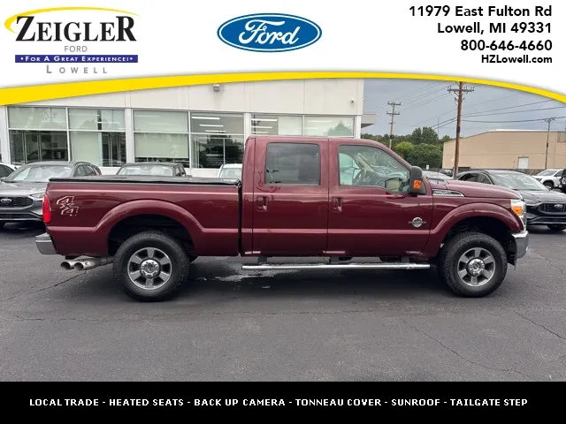 Red 2012 Ford F-250SD Lariat for sale in Lowell, MI