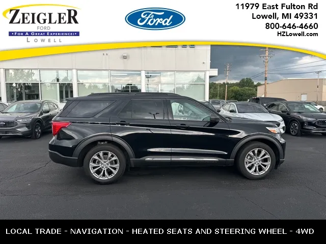 Black 2023 Ford Explorer XLT for sale in Lowell, MI
