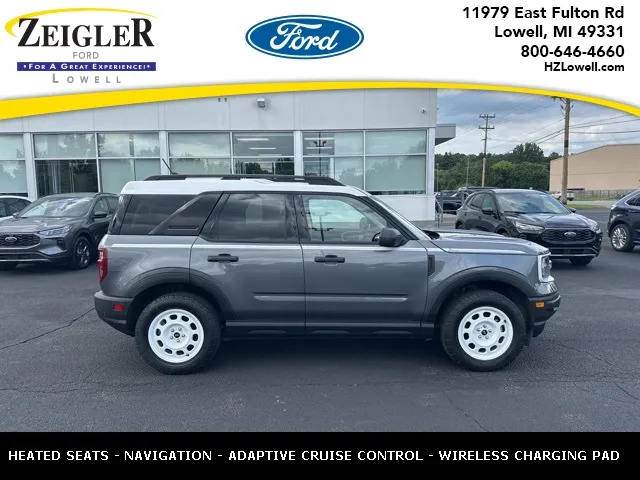 Gray 2024 Ford Bronco Sport Heritage for sale in Lowell, MI
