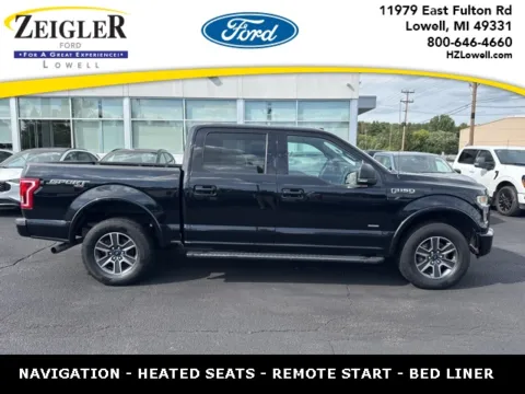 Black 2017 Ford F-150 XLT for sale in Lowell, MI