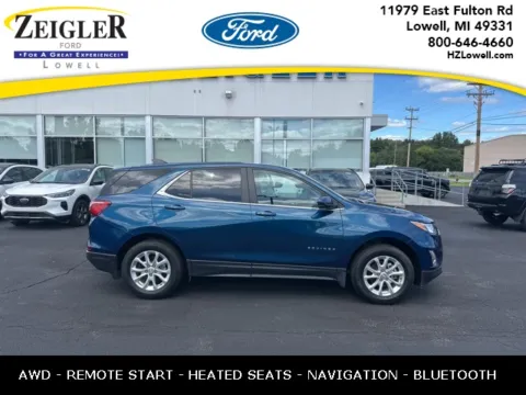 Blue 2021 Chevrolet Equinox LT for sale in Lowell, MI
