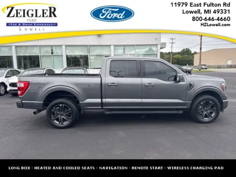 Gray 2022 Ford F-150 Lariat for sale in Lowell, MI