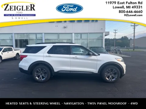 White 2023 Ford Explorer XLT for sale in Lowell, MI