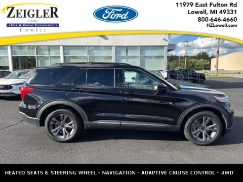 Black 2023 Ford Explorer XLT for sale in Lowell, MI