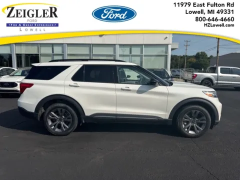 White 2022 Ford Explorer XLT for sale in Lowell, MI