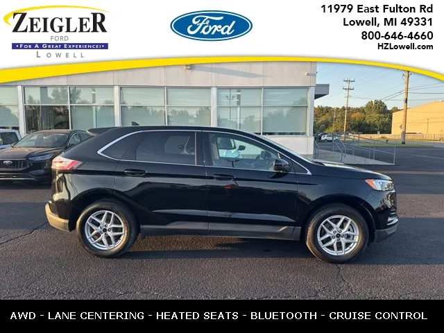 Black 2023 Ford Edge SEL for sale in Lowell, MI