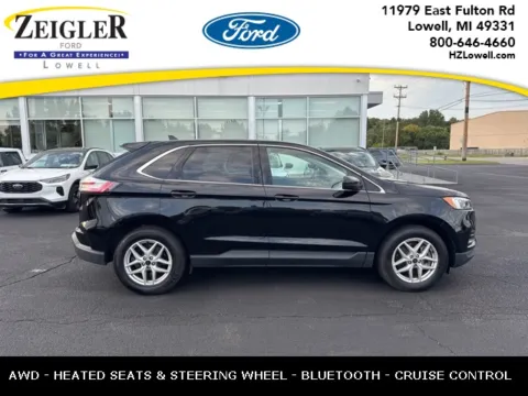 Black 2023 Ford Edge SEL for sale in Lowell, MI