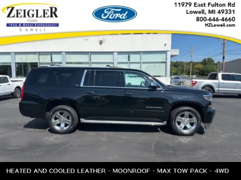 Black 2015 Chevrolet Suburban LTZ for sale in Lowell, MI