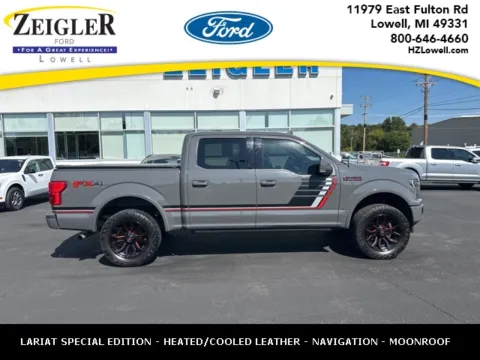 Gray 2018 Ford F-150 Lariat for sale in Lowell, MI