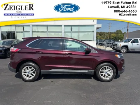 Red 2022 Ford Edge SEL for sale in Lowell, MI