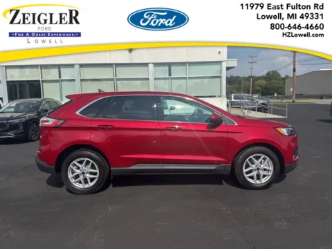 Red 2022 Ford Edge SEL for sale in Lowell, MI
