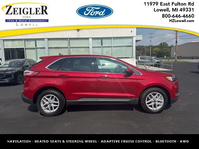Red 2022 Ford Edge SEL for sale in Lowell, MI