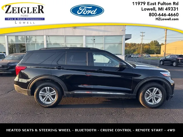 Black 2022 Ford Explorer XLT for sale in Lowell, MI