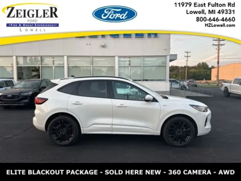 White 2023 Ford Escape ST-Line Elite for sale in Lowell, MI