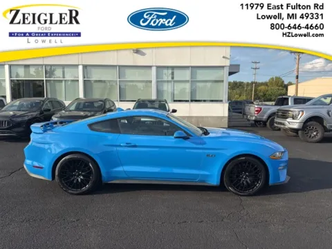 Blue 2022 Ford Mustang GT Premium for sale in Lowell, MI