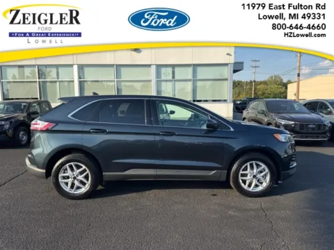 Blue 2024 Ford Edge SEL for sale in Lowell, MI