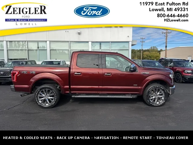Brown 2016 Ford F-150 Lariat for sale in Lowell, MI