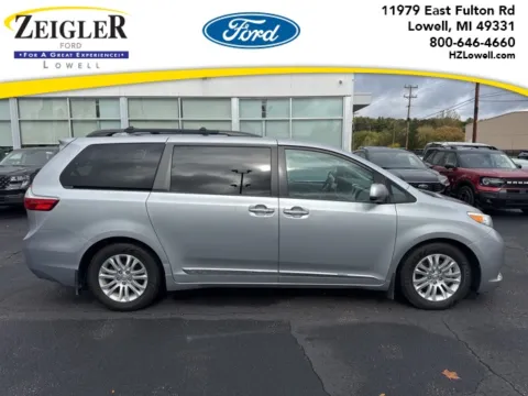 Silver 2016 Toyota Sienna XLE for sale in Lowell, MI