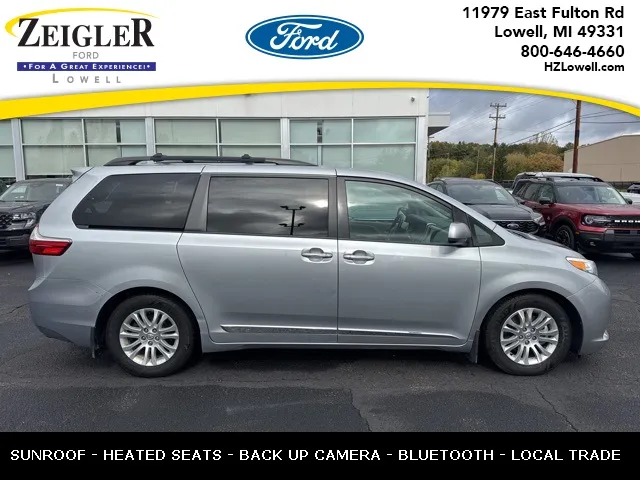 Silver 2016 Toyota Sienna XLE for sale in Lowell, MI