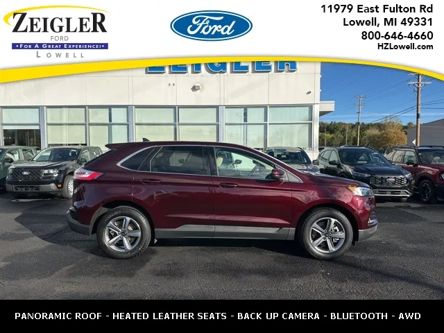 Red 2024 Ford Edge SEL for sale in Lowell, MI