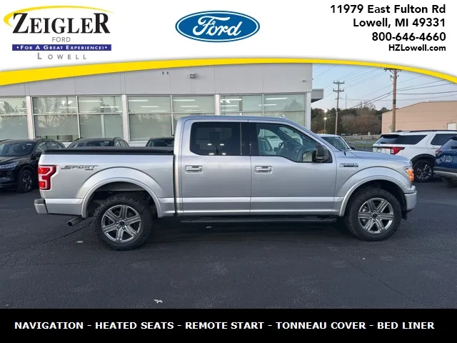 Silver 2018 Ford F-150 XLT for sale in Lowell, MI