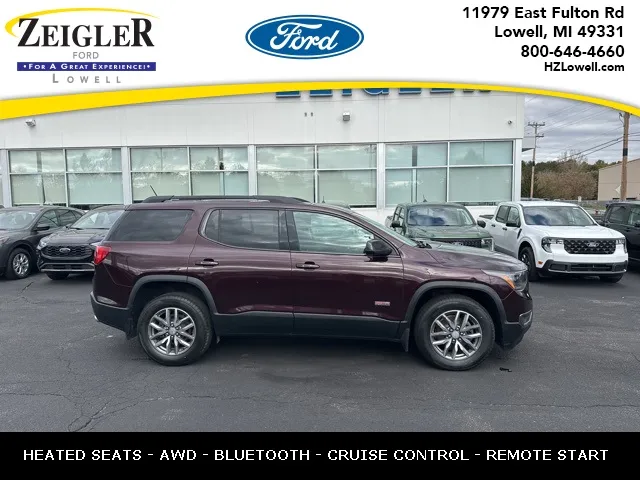 Black 2017 GMC Acadia SLE-2 for sale in Lowell, MI