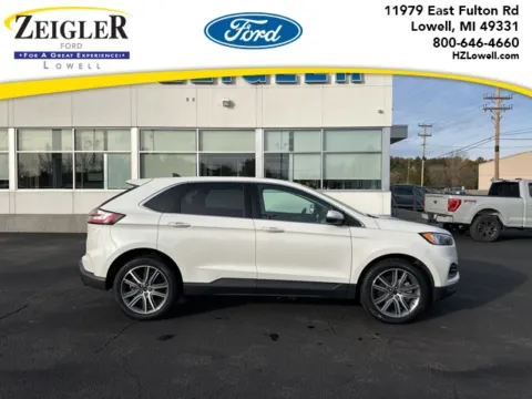 White 2023 Ford Edge Titanium for sale in Lowell, MI