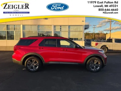 Red 2022 Ford Explorer XLT for sale in Lowell, MI