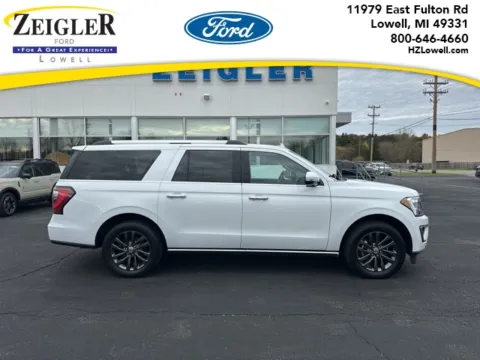 White 2020 Ford Expedition Max Limited for sale in Lowell, MI