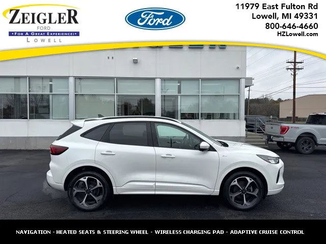 White 2023 Ford Escape ST-Line Select for sale in Lowell, MI