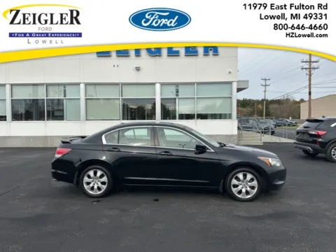 Black 2008 Honda Accord EX-L for sale in Lowell, MI