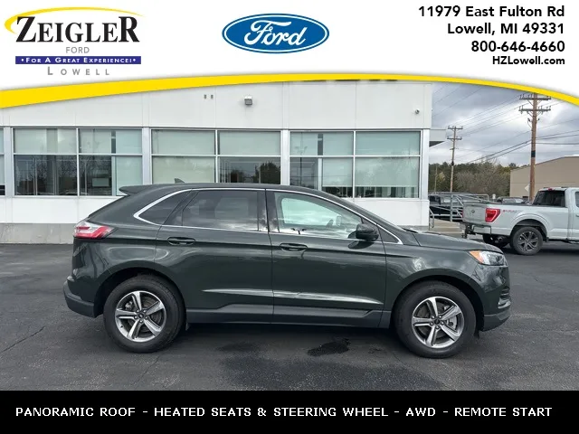 Green 2024 Ford Edge SEL for sale in Lowell, MI