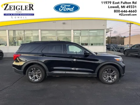 Black 2023 Ford Explorer XLT for sale in Lowell, MI