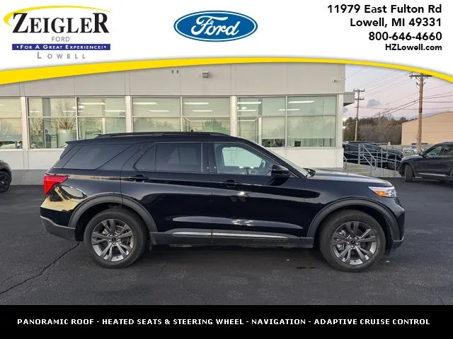 Black 2023 Ford Explorer XLT for sale in Lowell, MI