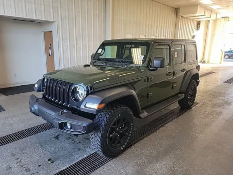 Green 2021 Jeep Wrangler Unlimited Willys for sale in Holland, MI