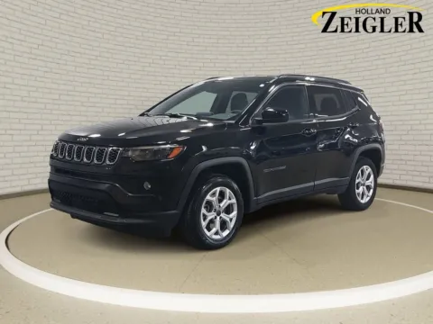 Black 2025 Jeep Compass Latitude for sale in Holland, MI