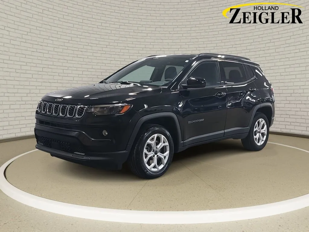 Black 2025 Jeep Compass Latitude for sale in Holland, MI
