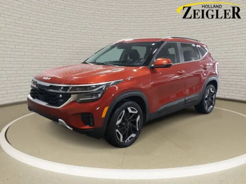 Orange 2024 Kia Seltos SX for sale in Holland, MI