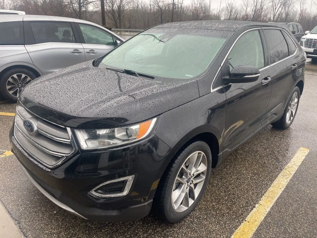 Black 2017 Ford Edge Titanium for sale in Holland, MI