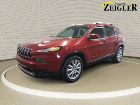 Red 2016 Jeep Cherokee Limited for sale in Holland, MI