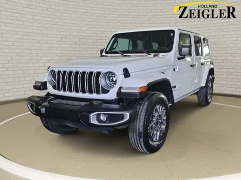 White 2025 Jeep Wrangler Sahara for sale in Holland, MI