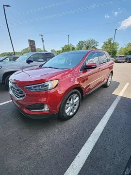 Red 2020 Ford Edge Titanium for sale in Holland, MI