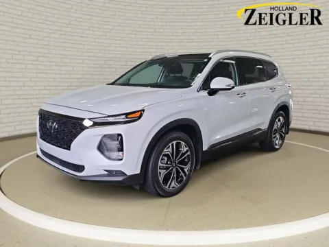 White 2020 Hyundai Santa Fe Limited for sale in Holland, MI