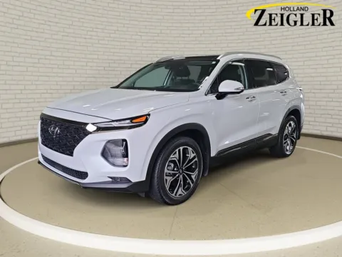 White 2020 Hyundai Santa Fe Limited for sale in Holland, MI