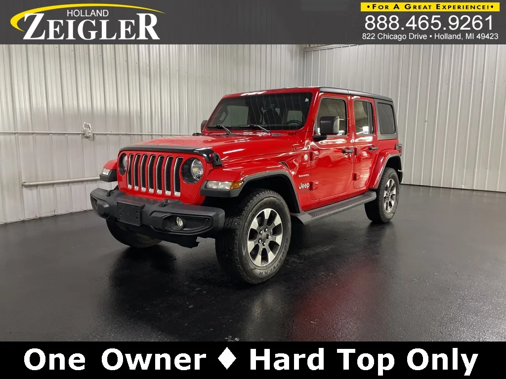Red 2021 Jeep Wrangler Unlimited Sahara for sale in Holland, MI