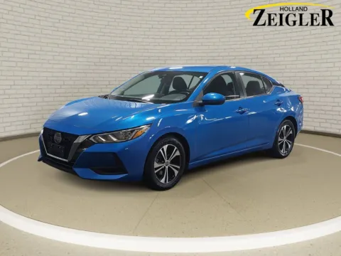 Blue 2023 Nissan Sentra SV for sale in Holland, MI